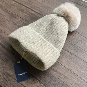 NWT Hat Attack Rib Lined Pom Hat! Hat Attack Rib Lined Pom Hat in Rust | REVOLVE main image 2